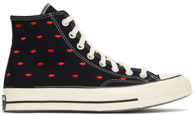 Converse Chuck 70 Hi Kiss Me Sneakers In Black,red | ModeSens