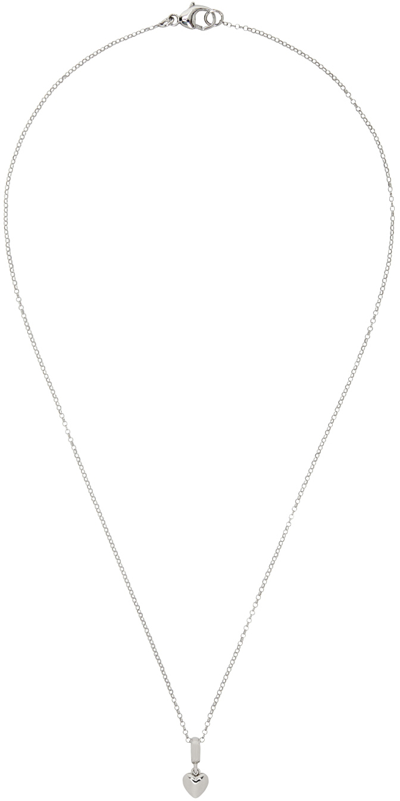 Shop Tom Wood Kids Silver Heart Pendant Necklace