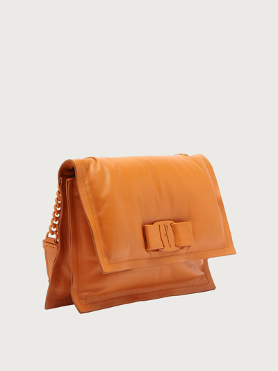 Ferragamo Viva Mini Bag In Orange