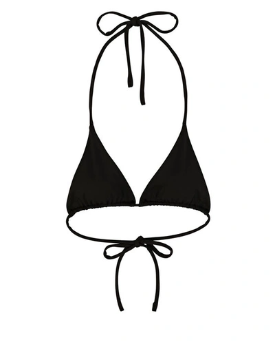 Shop Aexae Tyra Triangle Bikini Top In Black