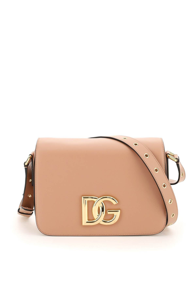 Shop Dolce & Gabbana 3.5 Leather Bag In Pink