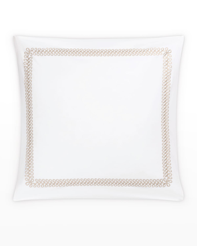 Matouk Astor Braid Euro Sham In Dune