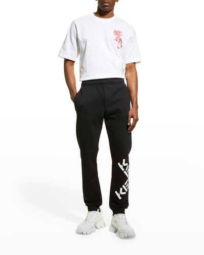 Shop Kenzo Men's Logo Sport Sweatpants In Black