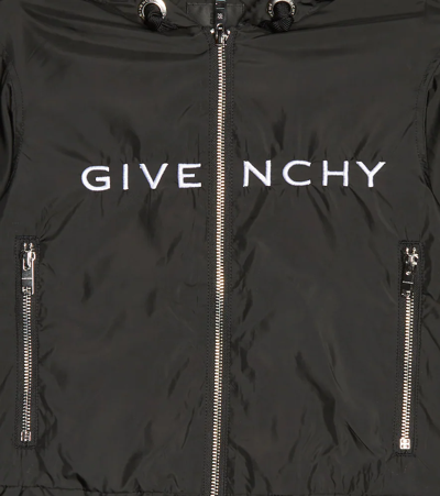 Shop Givenchy Logo Technical Jacket In Black