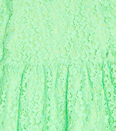 Shop Morley Phoenix Lace Cotton-blend Dress In Lime