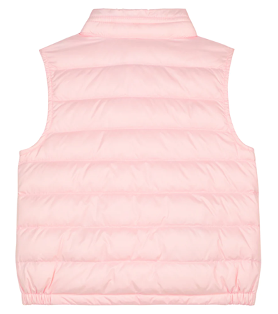 Shop Moncler Baby Bernard Down Vest In Pink