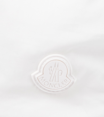 Shop Moncler Baby Cotton Hat In White