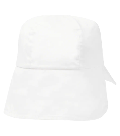 Shop Moncler Baby Cotton Hat In White