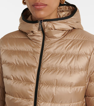 Shop Moncler Bles Quilted Down Jacket In Beige