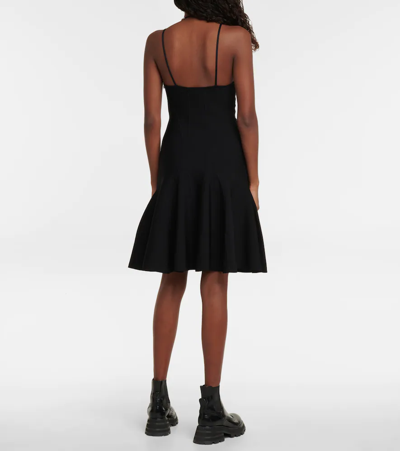 Shop Alexander Mcqueen Halterneck Minidress In Black