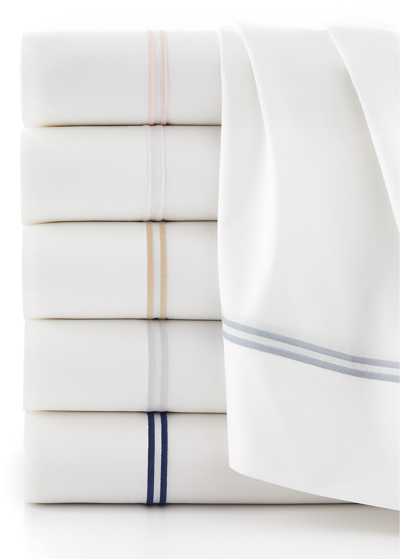 Shop Matouk 2 Lines Queen Sheet Set In White