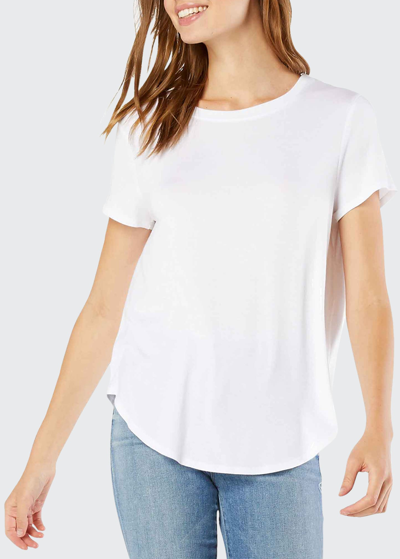 Shop Beyond Yoga On The Down Low Tee In Cloud White