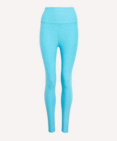 Shop Beyond Yoga Spacedye Midi High-waist Leggings - Size 8 In Capri Blue