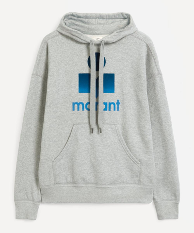 Isabel Marant Étoile Logo Embroidered Drawstring Hoodie In Grey