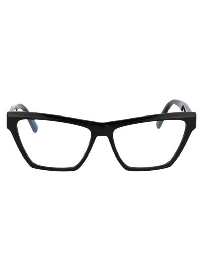Shop Saint Laurent Sl M103 Sunglasses In 004 Black Black Transparent