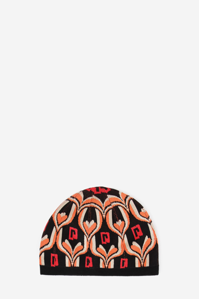 Shop Paco Rabanne Tex Beanie Hats In Multicolor