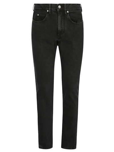 Shop Isabel Marant Jack Trousers In Faded Black