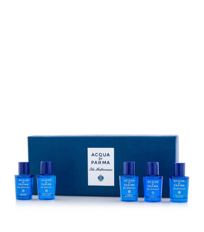 Shop Acqua Di Parma Blu Mediterraneo Miniature Fragrance Gift Set (5 X 5ml) In Multi