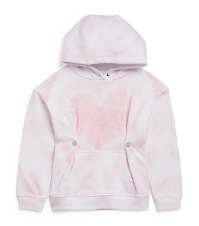Shop Givenchy Kids Tie-die Heart Hoodie In Pink
