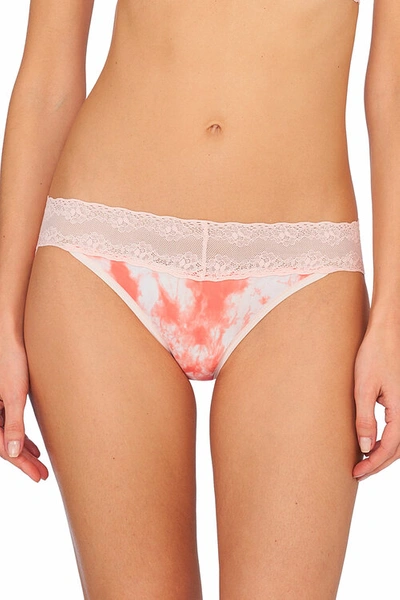 Natori Bliss Perfection Soft & Stretchy V-kini Panty Underwear In Sunrise  Tie Dye Print