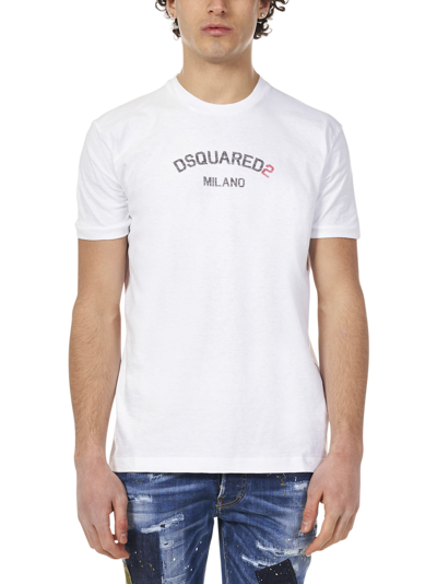 Shop Dsquared2 Milano T-shirt <br> In White