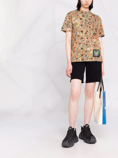 Ambush Abstract-print T-shirt In Blue