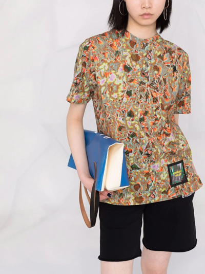 Ambush Abstract-print T-shirt In Blue
