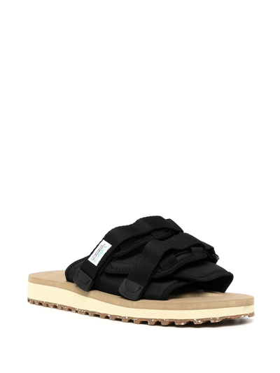 Shop Suicoke Moto-cab Strappy Sandals In Brown