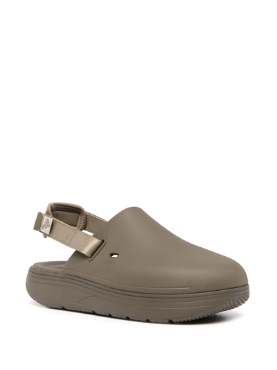 Shop Suicoke Cappo Slingback Sandals In Grey