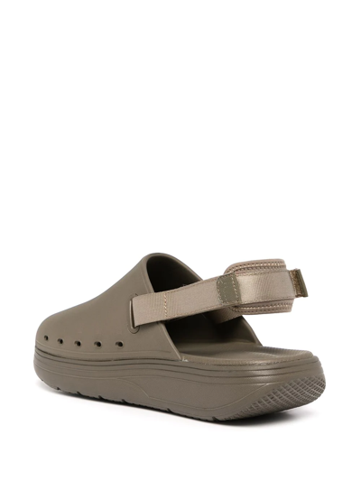 Suicoke Cappo Round Toe Slingback Sandals In Grey