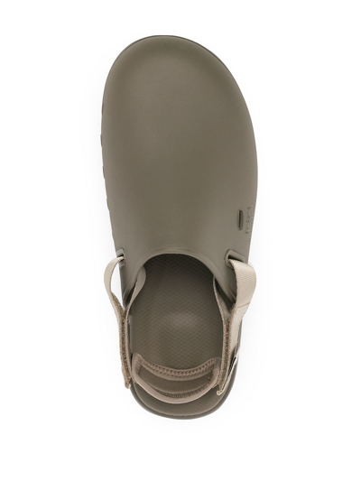 Shop Suicoke Cappo Slingback Sandals In Grey