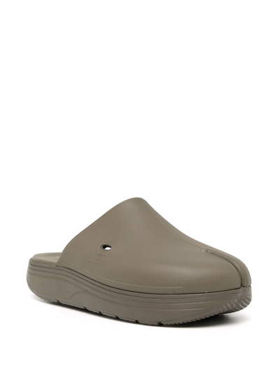 Shop Suicoke Polk Split-toe Sandals In Grey