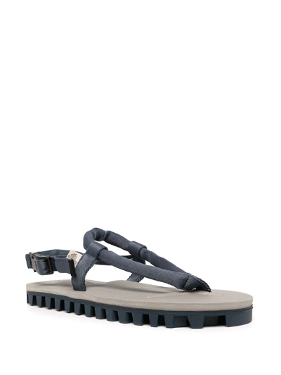 Shop Suicoke Gut Slide-buckled Sandals In Grey