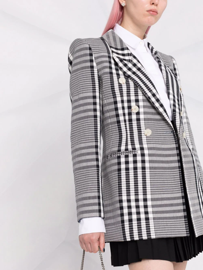 Shop Vivienne Westwood Lelio Plaid Blazer In White