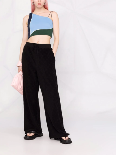 Shop Ahluwalia Twice As Nice Crop Top In Blue