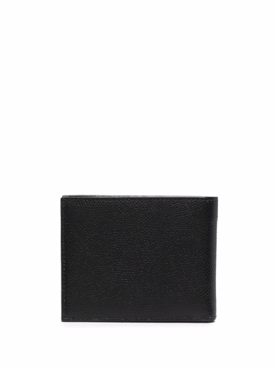 Shop Bally Logo-plaque Bi-fold Wallet In Black