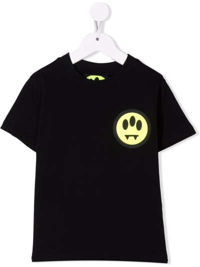 Shop Barrow Cotton Logo-print T-shirt In Black