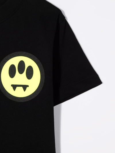Barrow Teen Logo-print Cotton T-shirt In Black