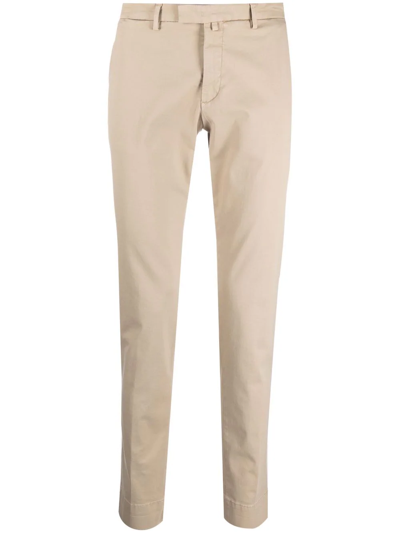 Shop Briglia 1949 Slim-fit Chino Trousers In Neutrals