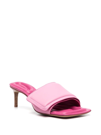 Shop Jacquemus Les Mules Piscine Sandals In Pink