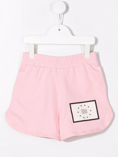 Shop Douuod Logo-patch Shorts In Pink