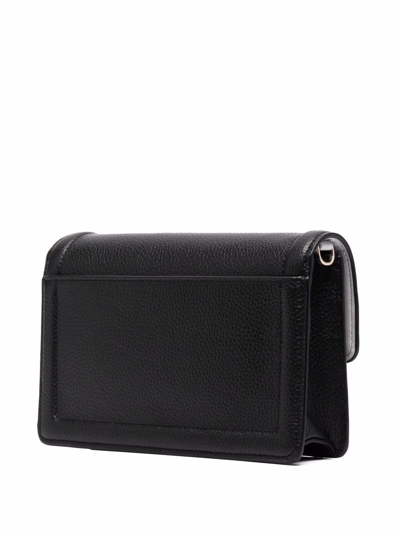 Kate Spade Logo-plaque Clutch Bag In Black