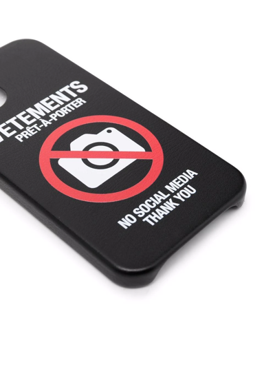 Shop Vetements Logo-print Iphone 12 Pro Case In Black