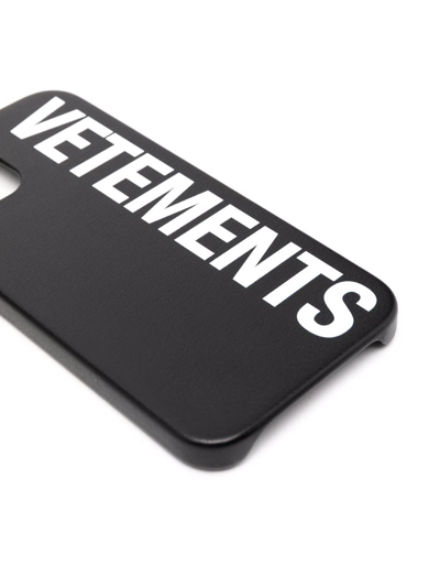 Shop Vetements Logo-print Iphone 12 Pro Max Case In Black