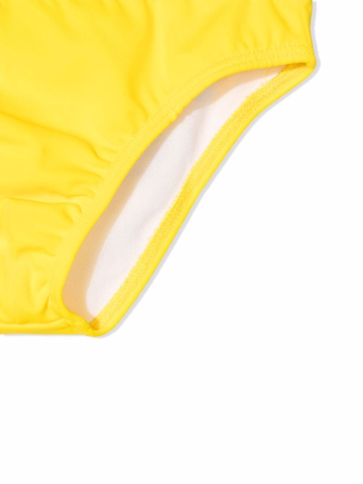 Shop Dsquared2 Logo-print Swim Trunks In Yellow