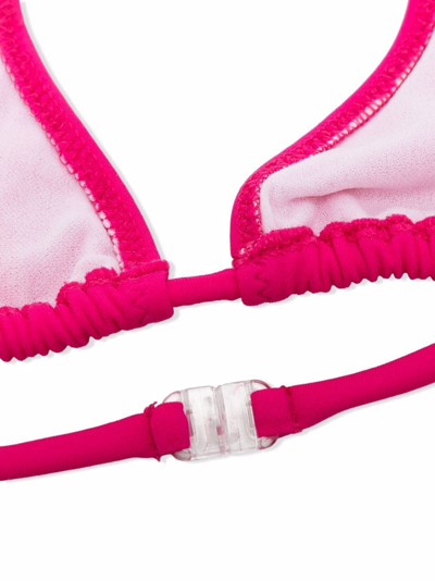 Shop Dsquared2 Logo-print Bikini In Pink