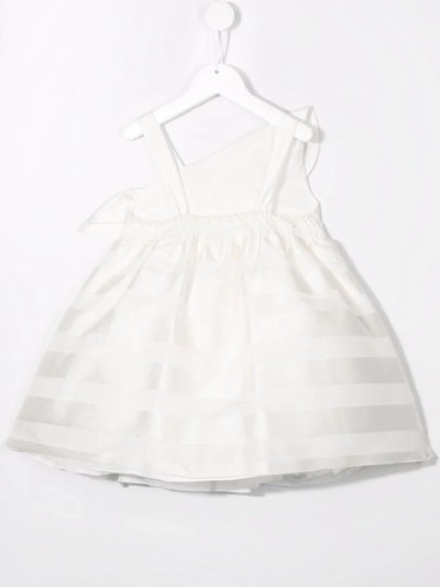 Shop La Stupenderia Sleeveless Flared Dress In White