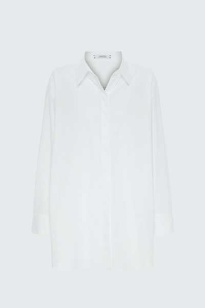 Shop Dorothee Schumacher Poplin Power I Blouse In Weiã