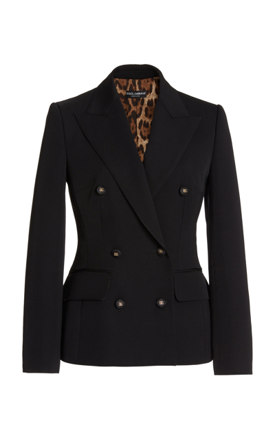 Shop Dolce & Gabbana Women's Wool Blazer In Black