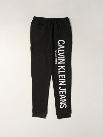 Shop Calvin Klein Trousers  Kids In Black